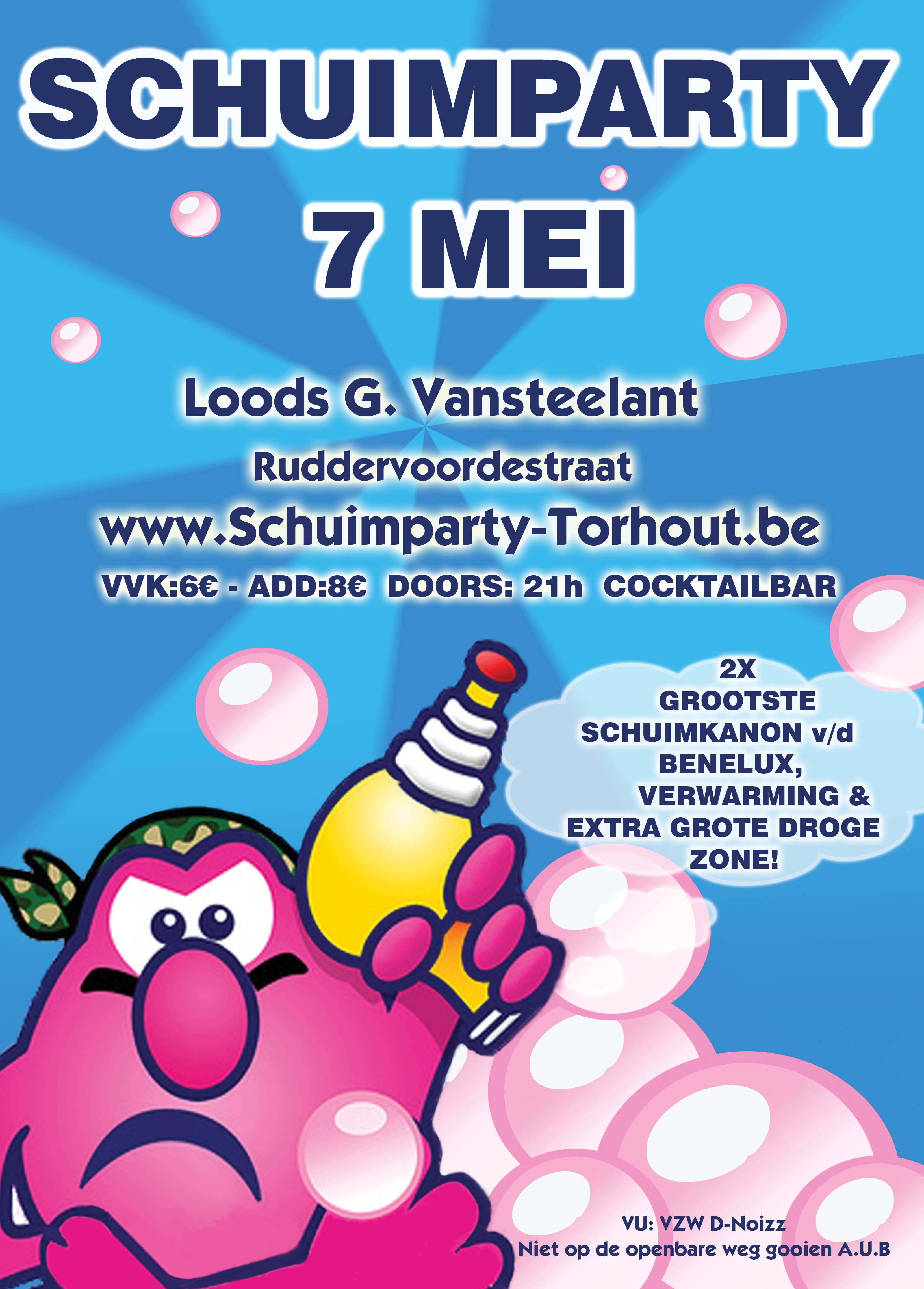 Schuimparty affiche op 07/05/2016